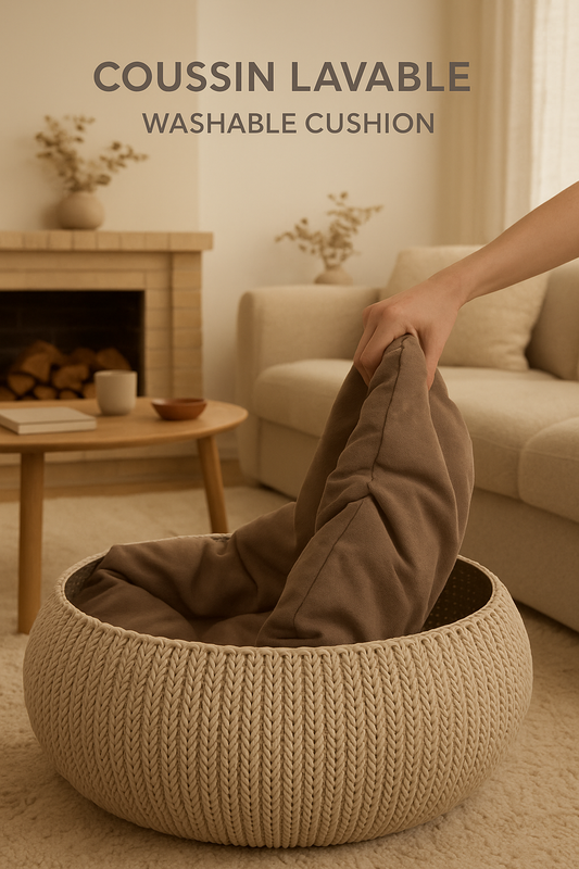 Panier Sablina – Tressé Sable Confort Premium