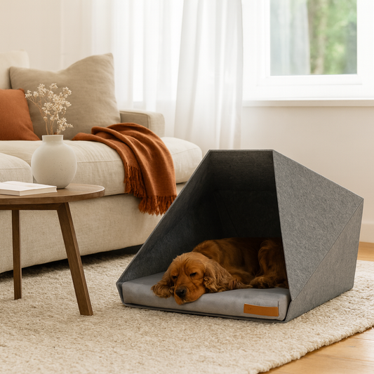 Niche d'Intérieur Premium - Design Scandinave pour votre chien de taille moyenne
