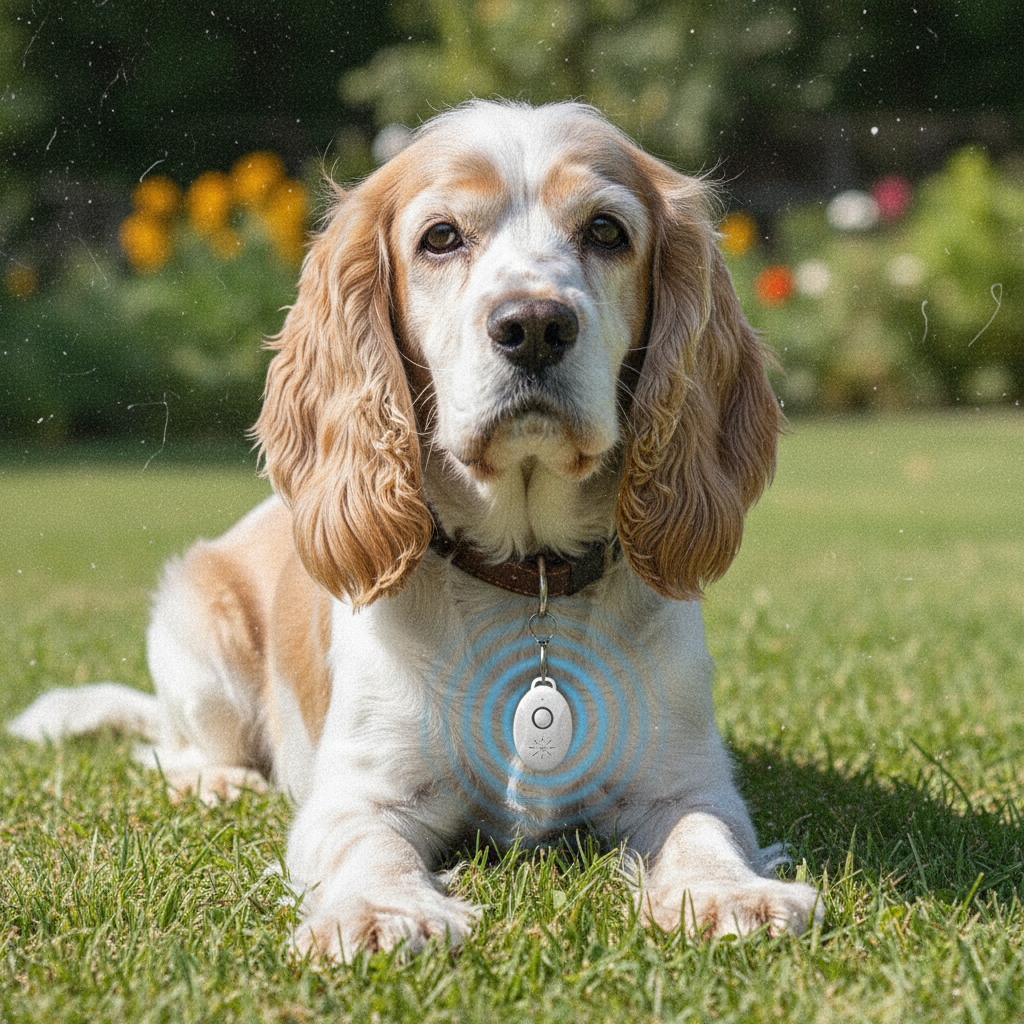 Collier utlra son sur cocker anglais